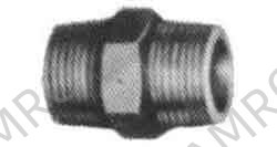 NIPPLE HEXAGON MALLEABLE CAST, IRON GALV 2