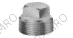 PLUG SQUARE HEAD STEEL 1/4, THREADED FOR H.P. PIPE FITTING