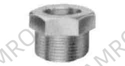 BUSH STEEL HEX 1-1/2X3/4, THREADED FOR H.P. PIPE FITTING