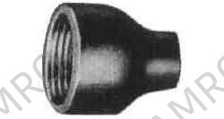 SOCKET REDUCING BRASS 1/2X3/8, THREADED