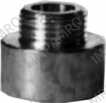 NIPPLE REDUCING BRASS, 1/2"BSP FEMALE X 3/8"BSP MALE