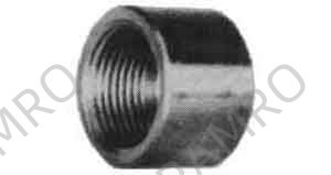 CAP ROUND STAINLESS STEEL, 2 THREADED