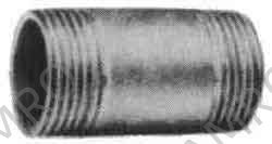 NIPPLE ROUND STAINLESS STEEL, 1/8 THREADED