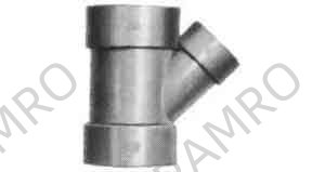 Y-PIECE REDUCING PVC 45DEG, FOR DRAIN SIZE 50 X 30