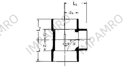 TEE REDUCING PVC FOR DRAIN, SIZE 75 X 65