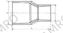 SOCKET PVC FOR WATER SUPPLY, SIZE 50X30