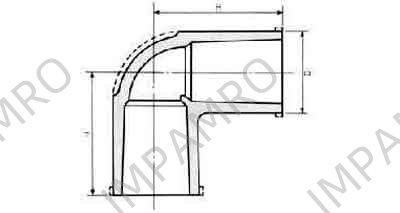 ELBOW PVC 90DEG, FOR WATER SUPPLY SIZE 50