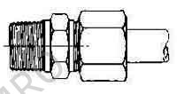 CONNECTOR COMPRESSION STEEL, 20MMXPT1/2 400KG