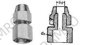 UNION REDUCING FLARED BRASS, 12MMXPF1/2