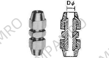 UNION COUPLING FLARED BRASS, 1/2X1/2"