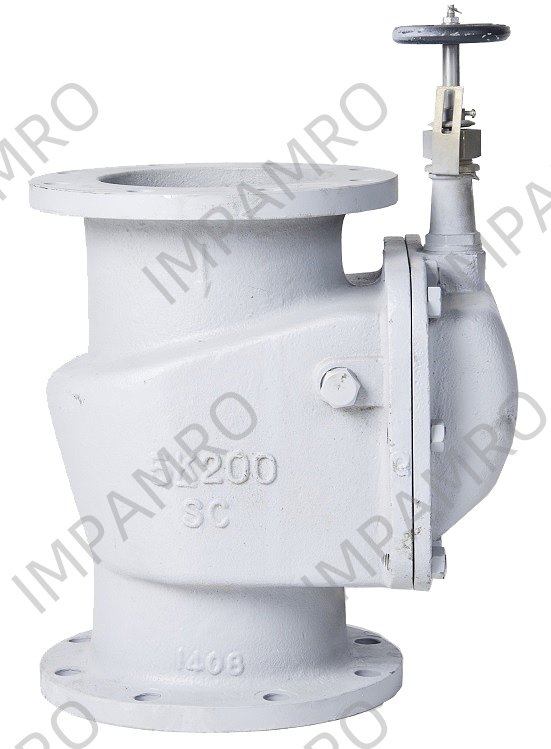 STORM VALVE VERTICAL TYPE, W/HANDLE CAST STEEL 10K 65MM