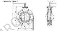VALVE BUTTERFLY CAST IRON DIN, FLANGED TYPE #55 PN16 50MM