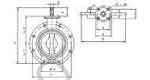 VALVE BUTTERFLY CAST IRON DIN, MONO FLANGED #56 PN16 400MM