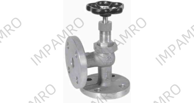 ANGLE VALVE DIN BRONZE FLANGED, PN10/16 #276 65MM