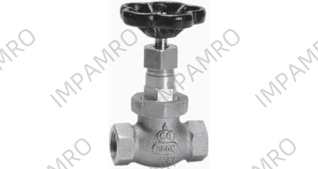 GLOBE VALVE DIN BRONZE SCREWED, #1275 3"