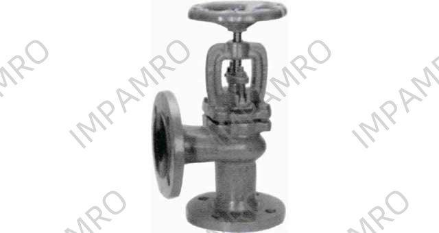 ANGLE VALVE DIN CAST IRON, FLANGED PN10/16 #242 40MM