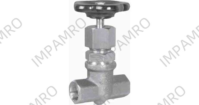 GLOBE VALVE DIN S.STEEL 358, FEMALE THREAD PN200 3/4" D15MM