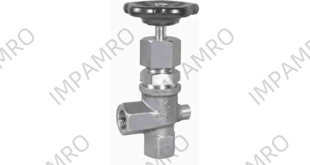 ANGLE VALVE DIN S.STEEL 354, ANGLE FEMALE PN200 3/4" D12MM