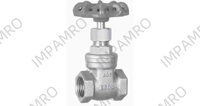 GATE VALVE DIN BRONZE SCREWED, 12BAR #290A 1/2"