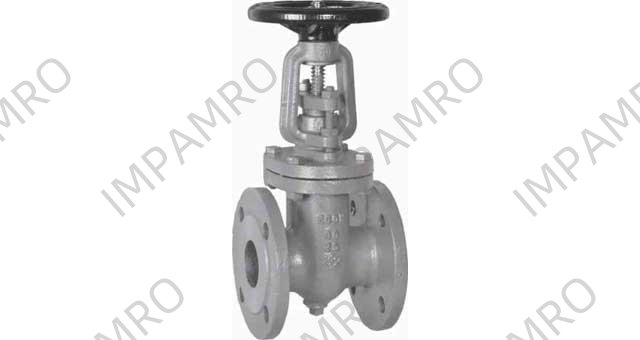 GATE VALVE DIN CAST IRON, FLANGED PN10 #2406 150MM