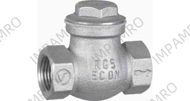 CHECK VALVE DIN BRONZE SCREWED, SWING TYPE #505TE 1"