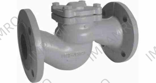CHECK VALVE DIN C/IRON FLANGED, LIFT PN16 ANGLE #102 DN 300