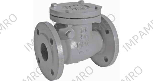 CHECK VALVE DIN C/IRON FLANGED, SWING TYPE PN16 #83BR 125MM