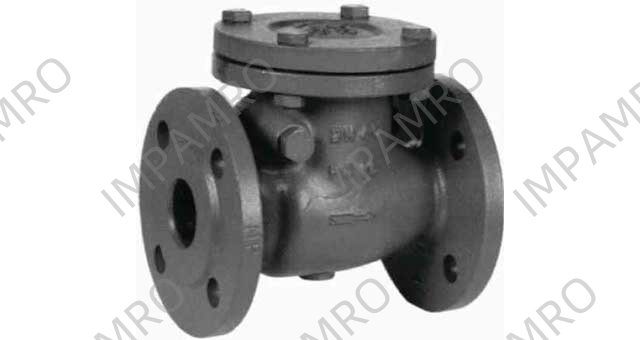 CHECK VALVE DIN C/IRON FLANGED, SWING TYPE PN16 #83GU 125MM