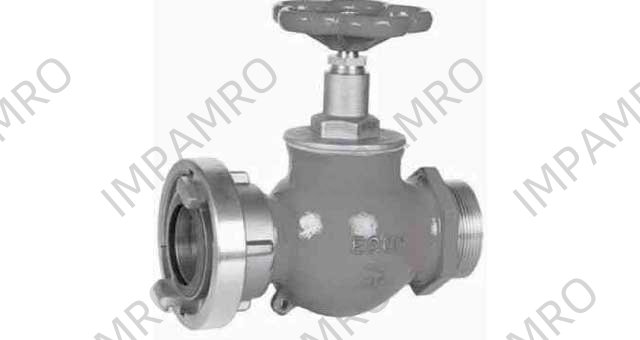 FIRE/DECKWASH VALVE DIN W/MALE, THREAD COPPER ALLOY #901 2-1/2"