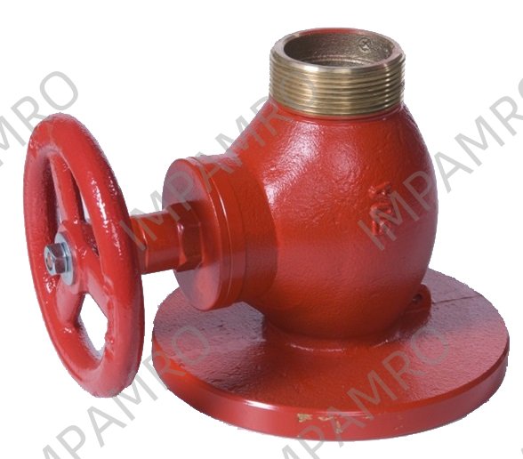 FIRE HYDRANT DIN BRASS DN40, 1-1/2"BSP MALE & FLANGED