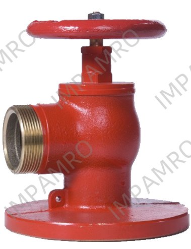 FIRE HYDRANT DIN BRASS ANGLE, FLANGED & MALE THREAD END DN65