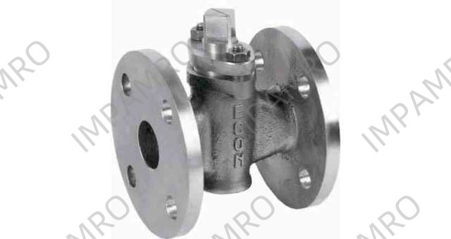 PLUG VALVE DIN BRONZE FLANGED, PN10 2-WAY #14 DN 50