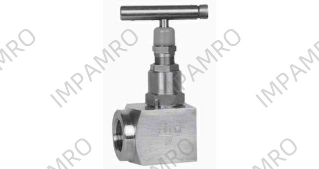 NEEDLE VALVE STAINLESS STEEL, DIN BSPP ANGLE #228S 1/4"