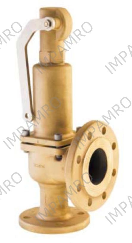 VALVE SAFETY GUNMETAL #852BHL, DIN W/LIFTING LEVER PN25 DN50