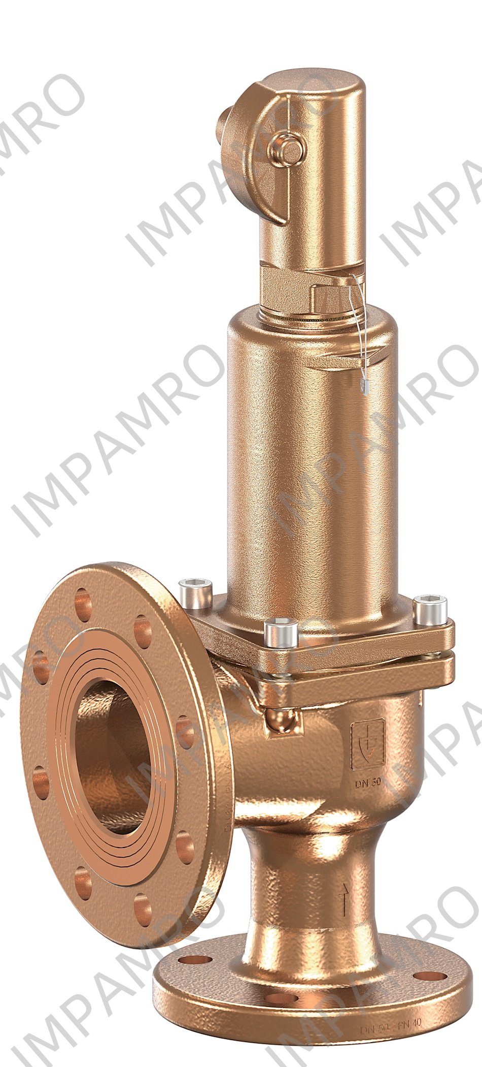 VALVE SAFETY GUNMETAL #852TGFO, GASTHT W/O LIFT DEV PN40 DN40