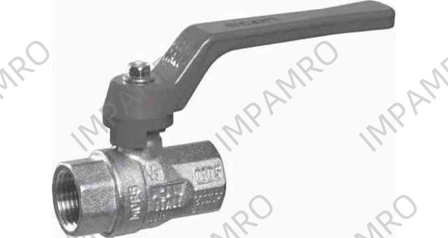 BALL VALVE DIN FORGED BRASS, FULL BORE SCREWED #1607 1/4"