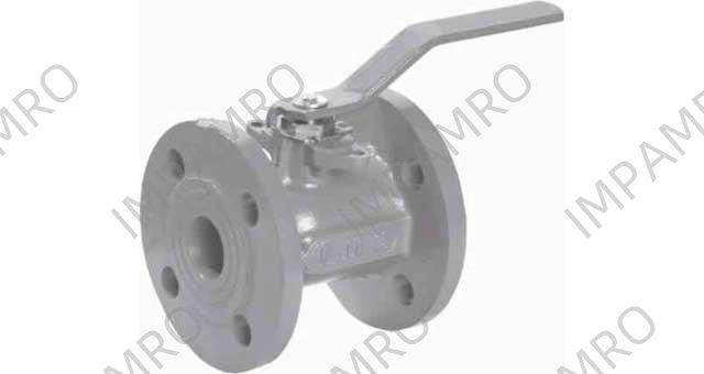 BALL VALVE DIN C/IRON PN16, W/BRASS TRIM #1942M 200MM