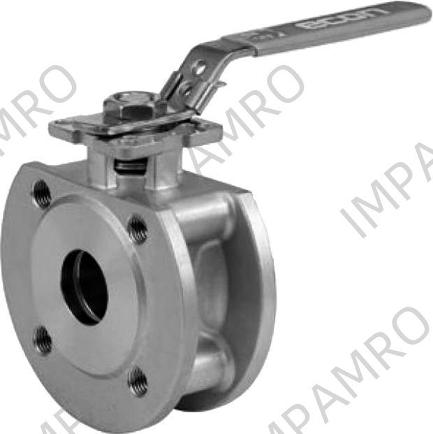 BALL VALVE DIN STAINLESS STEEL, WAFER TYPE PN 40 #7383 DN 125