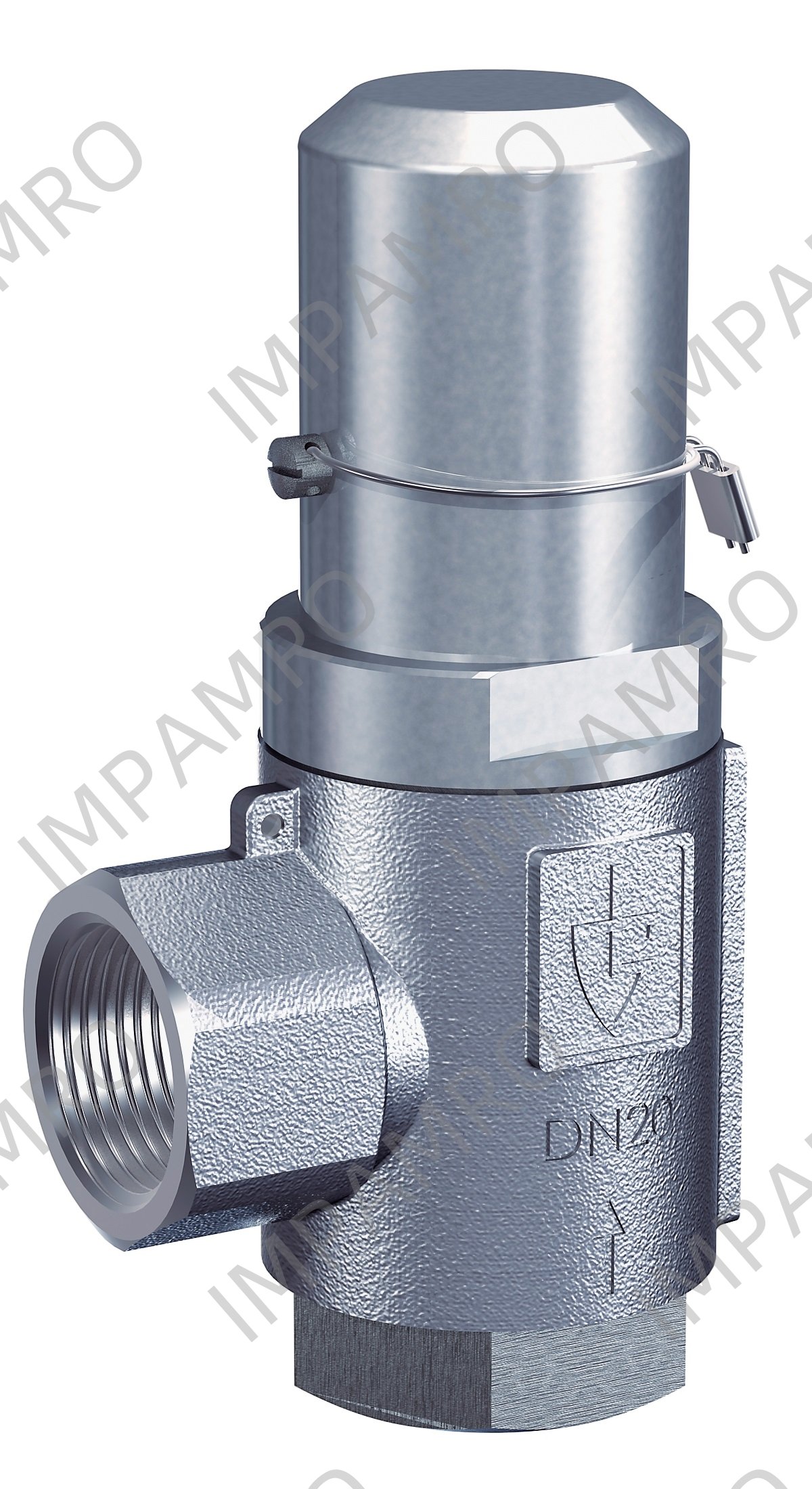 VALVE OVERFLOW S.STEEL DIN, #418TGFO G3/4"