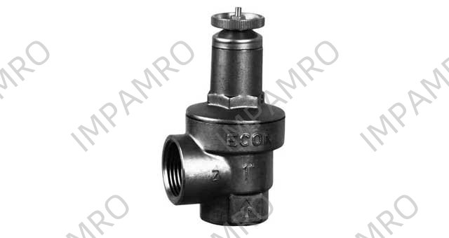 SAFETY VALVE DIN BRASS SCREWED, W/DIAPHRAGM #527 1"