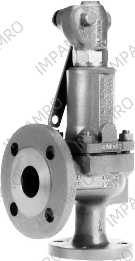 SAFETY VALVE SPRING-LOADED DIN, CAST STEEL ANGLE #567 DN150