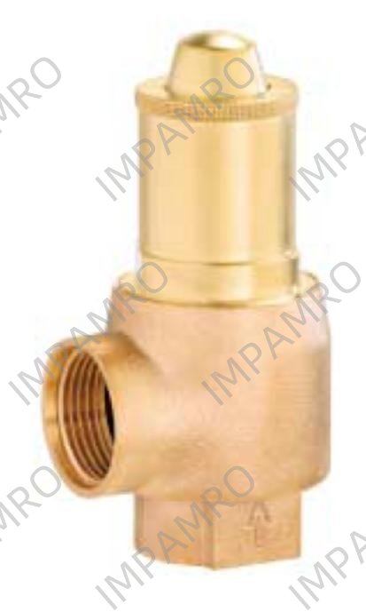 VALVE SAFETY DIAPHRAGM 651MHIK, RED BRASS 1-1/4" 2.5/3/3.5BAR