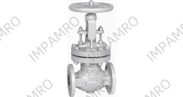 GLOBE VALVE ANSI300 CARBON STL, S.STEEL TRIM FLANGED #1821 8"