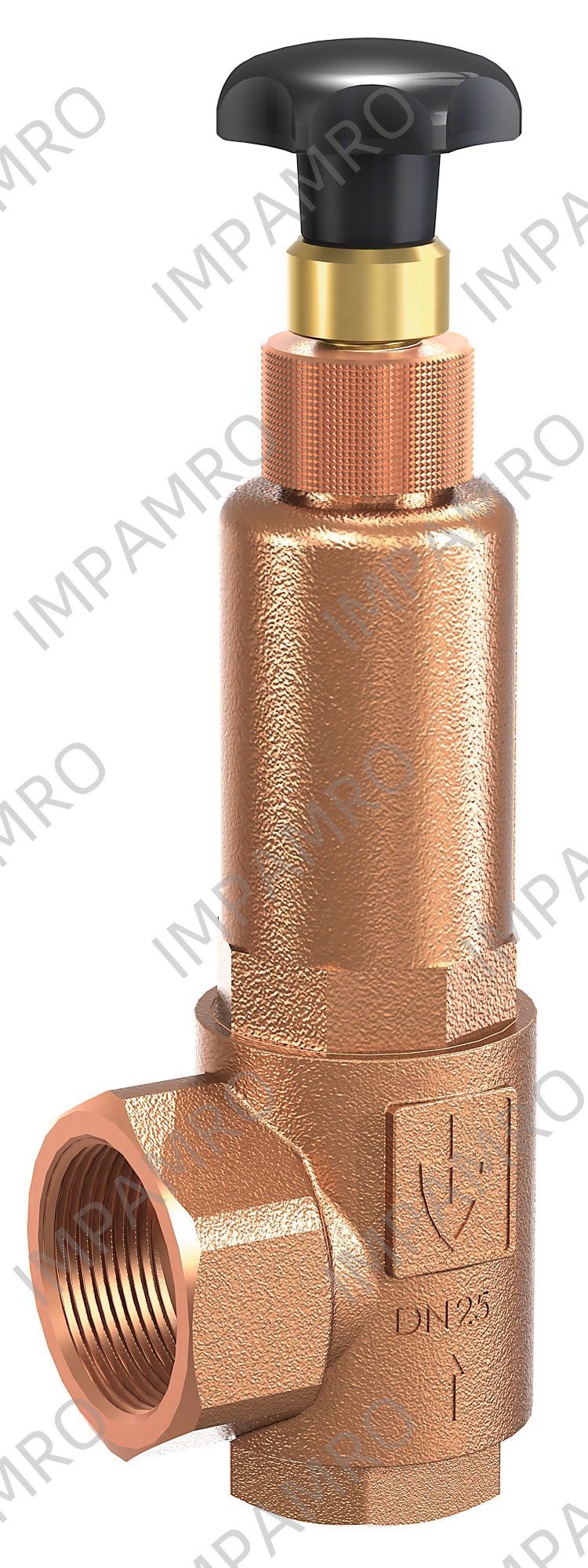 VALVE OVERFLOW GUNMETAL, S.STEEL SPRING #853BGFO DIN 32