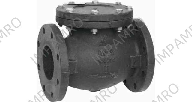 CHECK VALVE ANSI 125 CAST IRON, FLANGED SWING TYPE #1803 2"