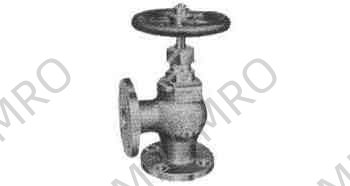 ANGLE VALVE BRONZE FLANGED-END, F7302 5KG-65MM