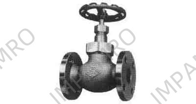 GLOBE VALVE BRONZE FLANGED-END, UNION BONNET F7346 5KG-20MM