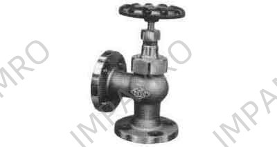 ANGLE VALVE BRONZE FLANGED-END, UNION BONNET F7347 5KG-32MM