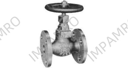 GLOBE VALVE SCREW DOWN CHECK, BRONZE FLANGED F7351 5KG-20MM