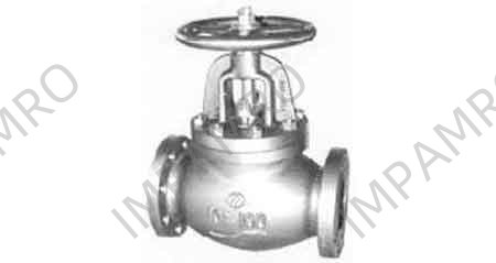 GLOBE VALVE SCREW DOWN CHECK, C-IRON FLANGED F7375 10KG-65MM